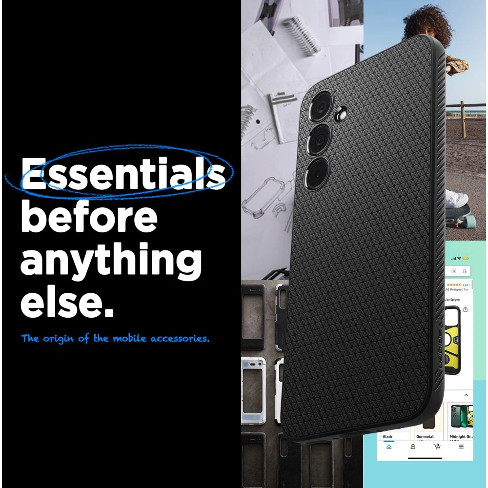Hurtownia GSM - Etui Spigen Liquid Air Samsung Galaxy A35 5G Matná černá - SPN3362 - {ean13} - Hurt