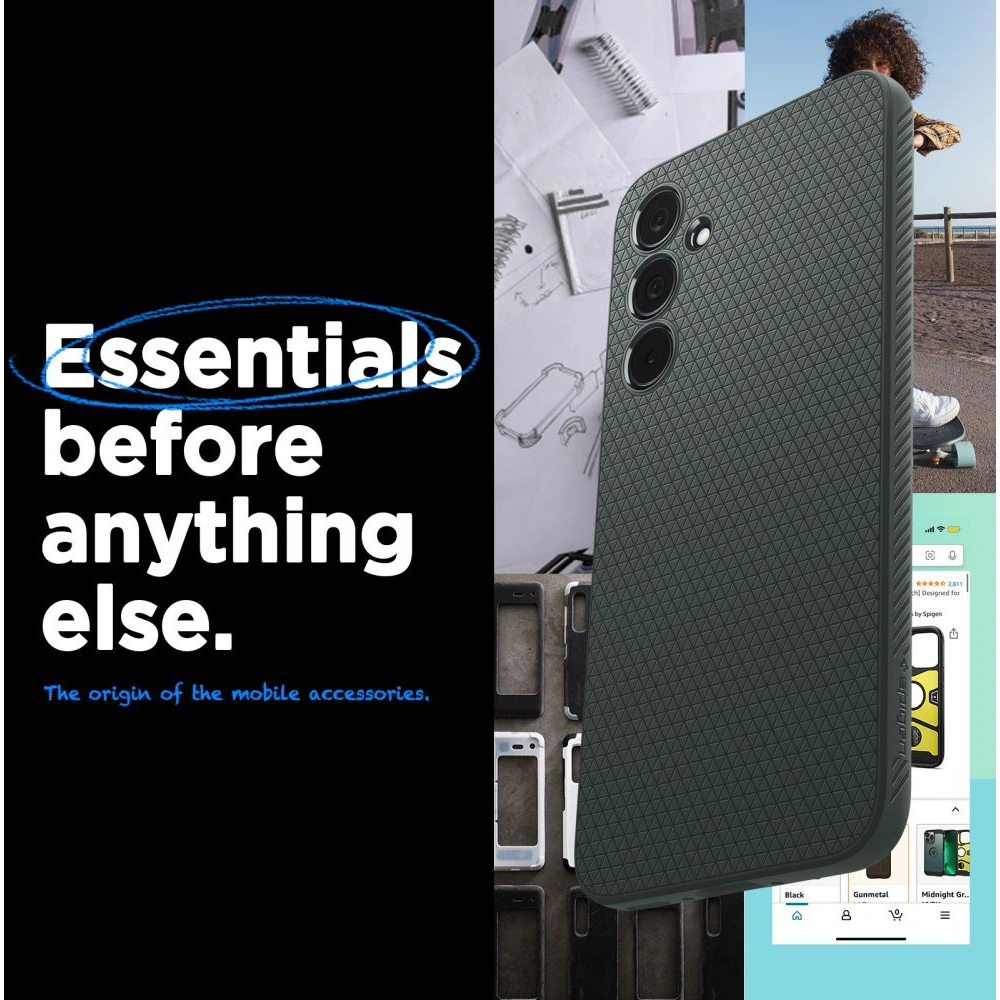 Hurtownia GSM - Case Spigen Liquid Air Samsung Galaxy A35 5G Abyss Green - SPN3363 - {ean13} - Hurt