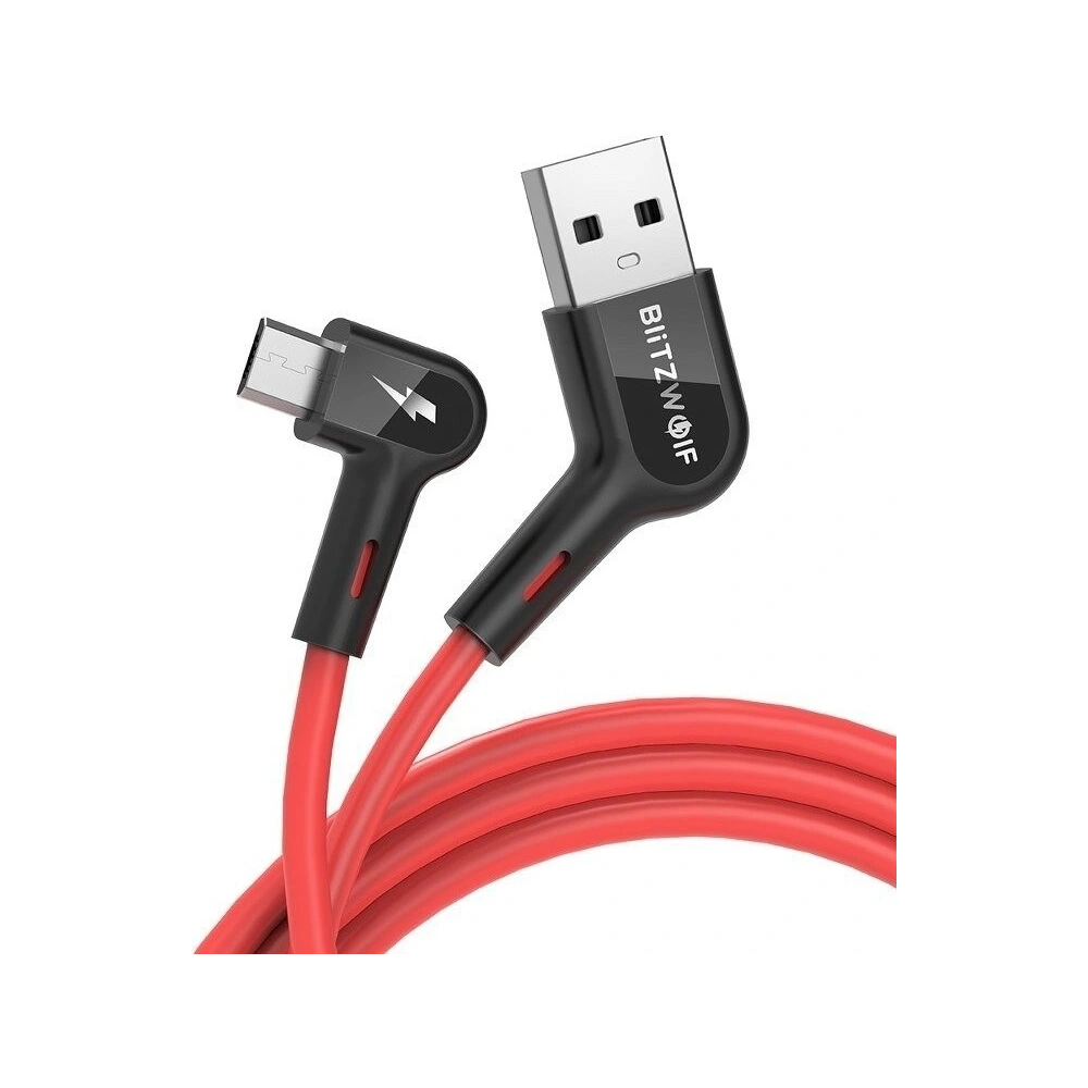 Hurtownia GSM - Kątowy kabel micro USB BlitzWolf BW-AC2 2,4A 1,8m - BLZ182 - {ean13} - Hurt