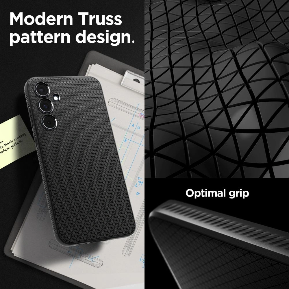 Hurtownia GSM - Etui Spigen Liquid Air Samsung Galaxy A55 5G Matně Černé - SPN3365 - {ean13} - Hurt