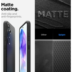 Hurtownia GSM - Etui Spigen Liquid Air Samsung Galaxy A55 5G Negru Mat - SPN3365 - {ean13} - Hurt