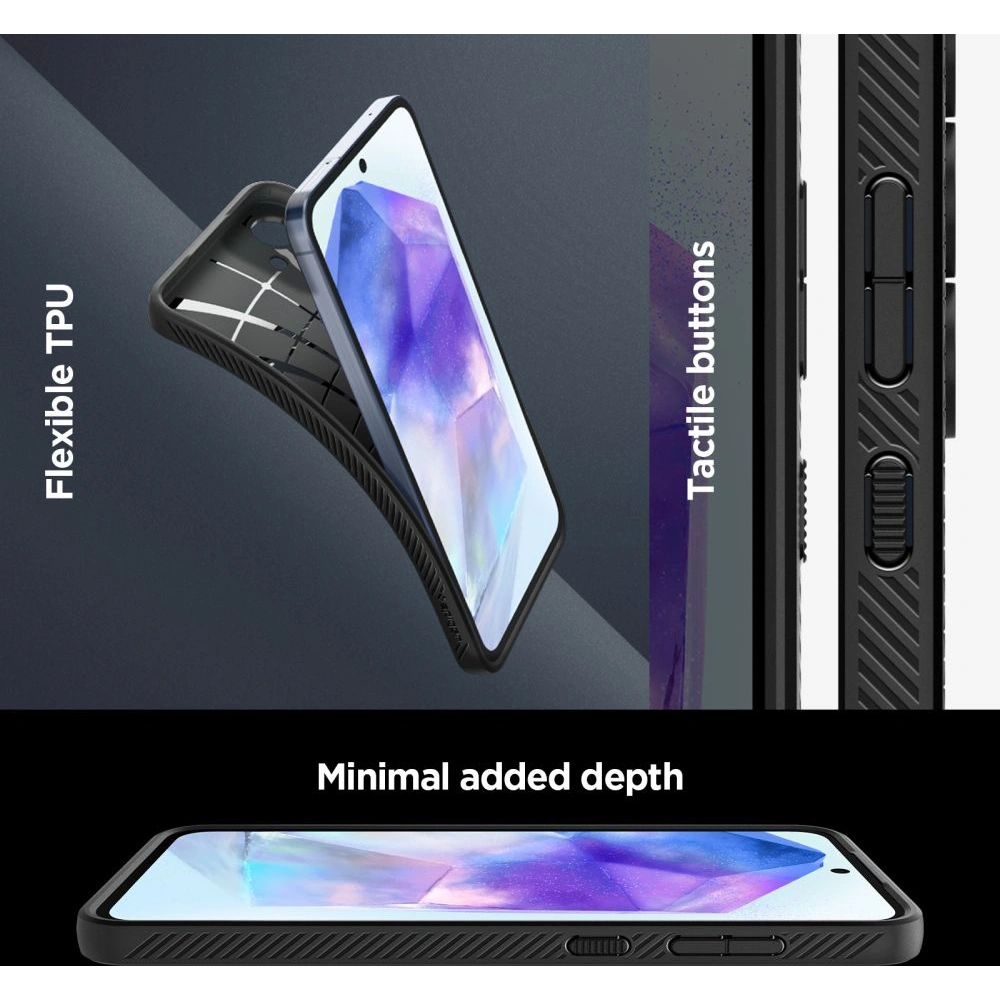 Hurtownia GSM - Etui Spigen Liquid Air Samsung Galaxy A55 5G Matně Černé - SPN3365 - {ean13} - Hurt