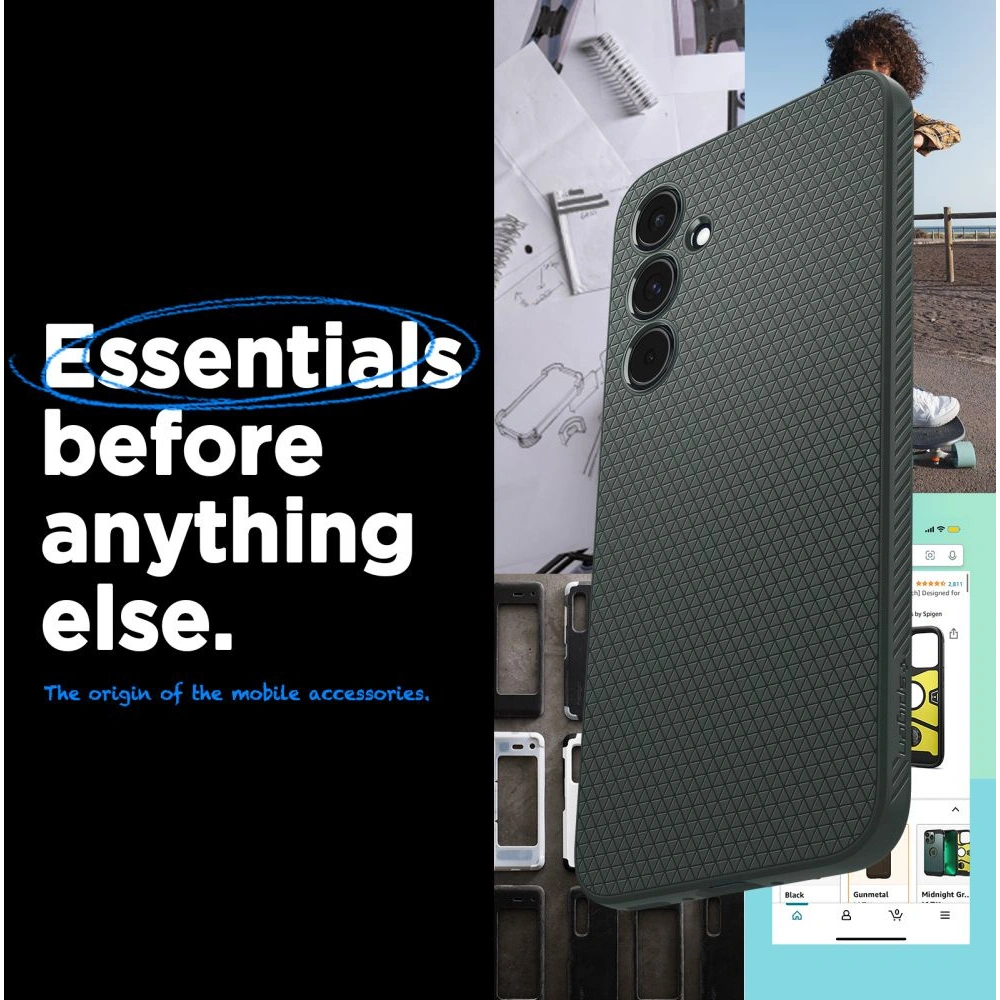 Hurtownia GSM - Case Spigen Liquid Air Samsung Galaxy A55 5G Abyss Green - SPN3366 - {ean13} - Hurt