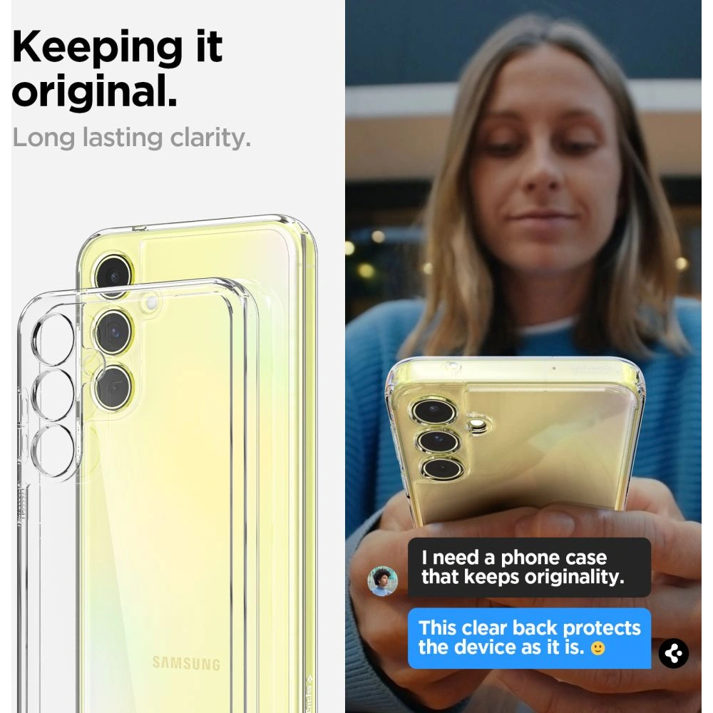 Hurtownia GSM - Case Spigen Ultra Hybrid Samsung Galaxy A55 5G Crystal Clear - SPN3367 - {ean13} - Hurt