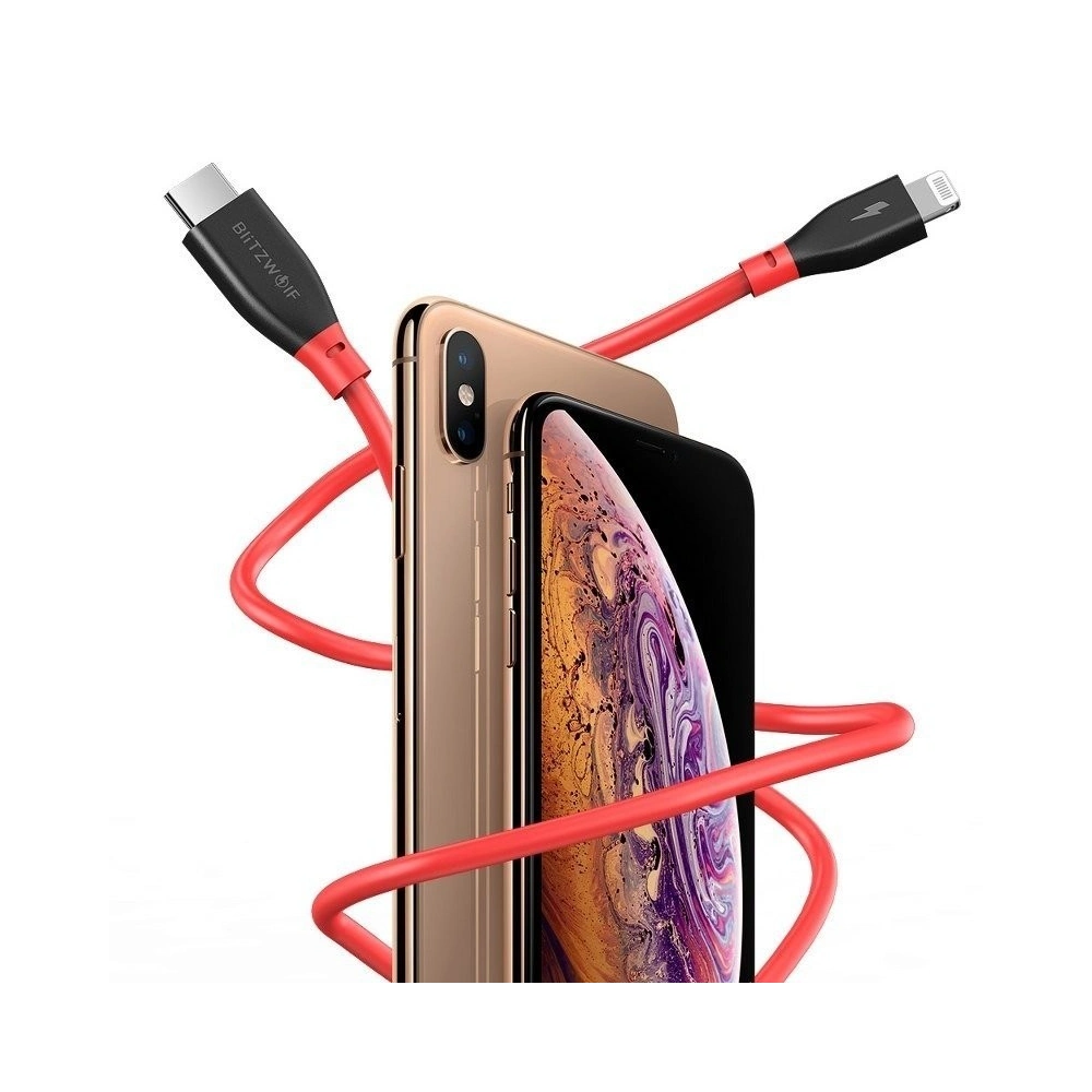 Hurtownia GSM - Kabel USB-C la Lightning BlitzWolf BW-CL1, PD 3.0, 3A 0,9m - BLZ184 - {ean13} - Hurt