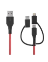 Kabel USB 3w1 BlitzWolf BW-MT4, micro USB/USB-C/Lightning, 3A 0,9m