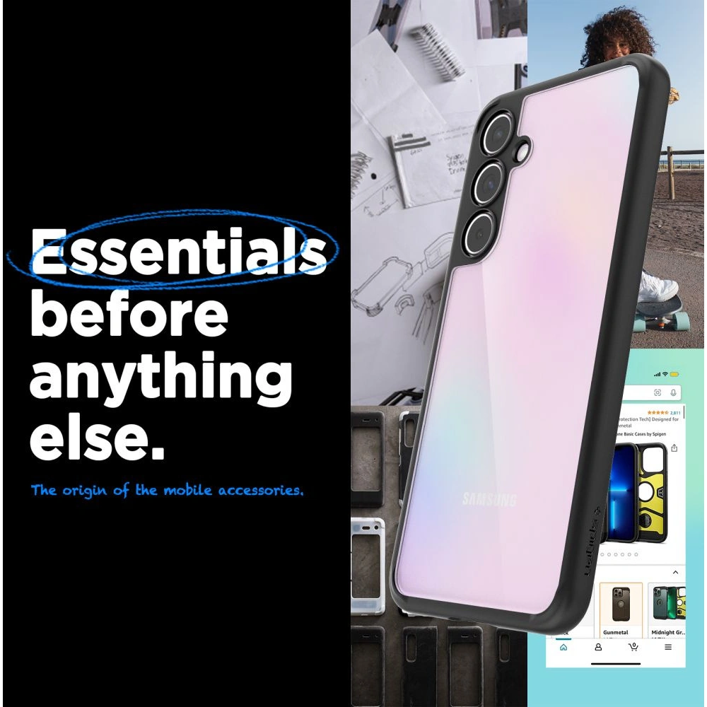 Hurtownia GSM - Etui Spigen Ultra Hybrid Samsung Galaxy A55 5G Matt Fekete - SPN3368 - {ean13} - Hurt