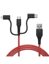 Wholesale Multiinterface 3in1 USB cable BlitzWolf BW-MT4, micro USB/USB-C/Lightning, 3A 0,9m - BLZ185 - {ean13} - Hurt