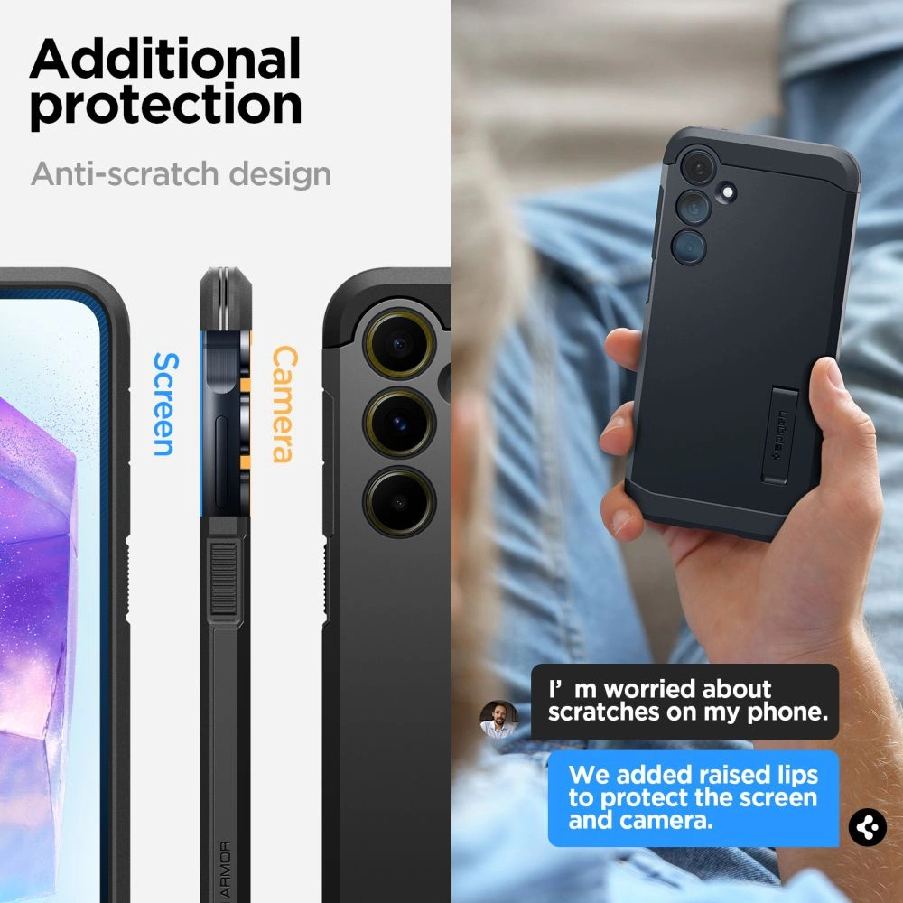 Hurtownia GSM - Etui Spigen Tough Armor Samsung Galaxy A55 5G černé - SPN3369 - {ean13} - Hurt