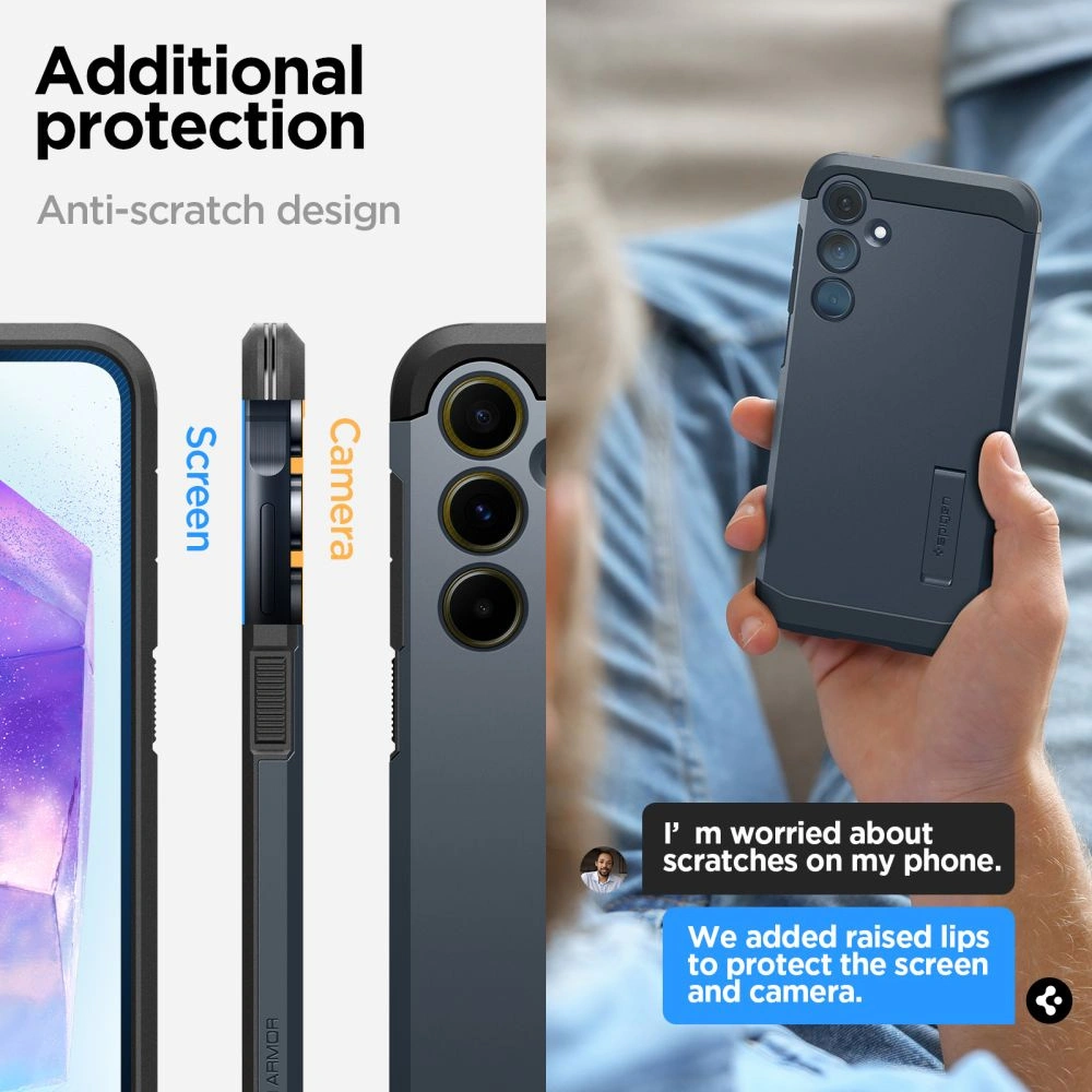 Hurtownia GSM - Etui Spigen Tough Armor Samsung Galaxy A55 5G Fém Slate - SPN3370 - {ean13} - Hurt