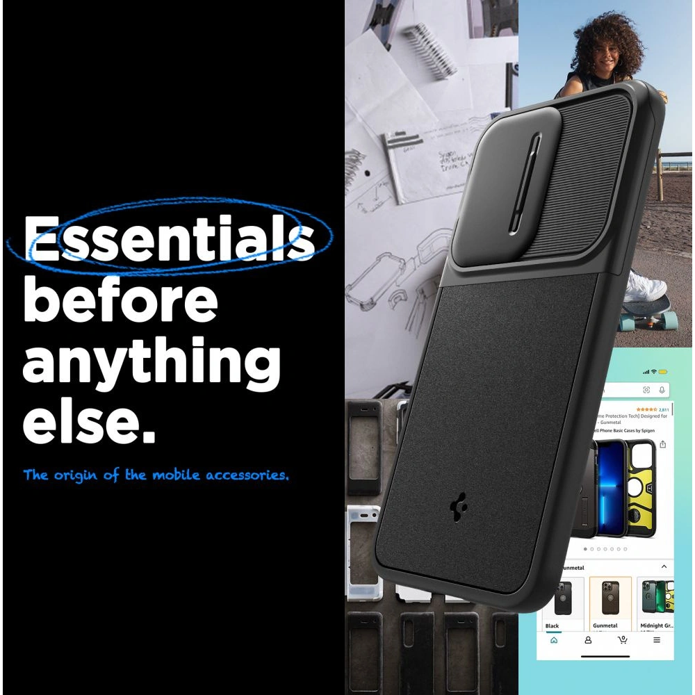 Wholesale Spigen Optik Armor Samsung Galaxy A55 5G Black - SPN3371 - {ean13} - Hurt