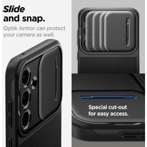 Hurtownia GSM - Etui Spigen Optik Armor Samsung Galaxy A55 5G Negru - SPN3371 - {ean13} - Hurt