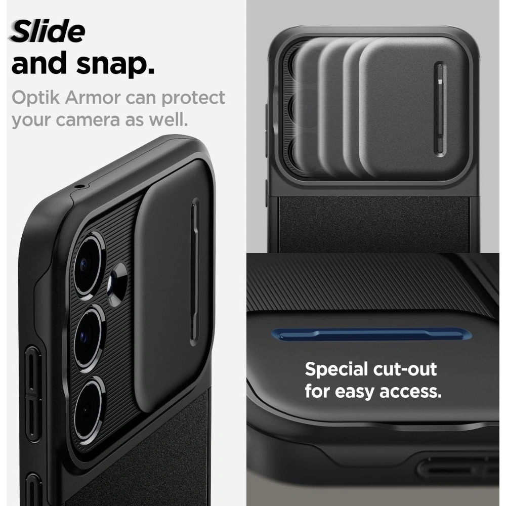 Hurtownia GSM - Etui Spigen Optik Armor Samsung Galaxy A55 5G černé - SPN3371 - {ean13} - Hurt