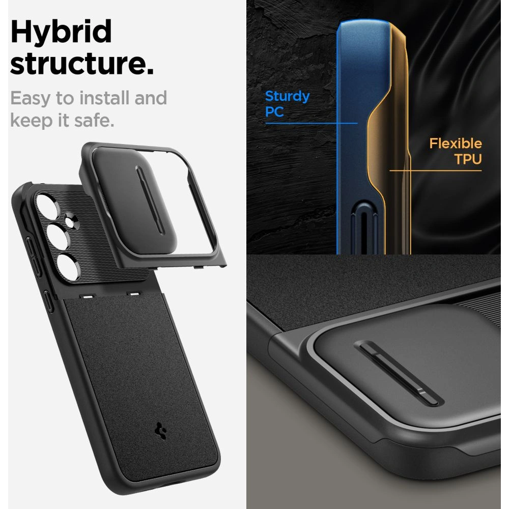 Wholesale Spigen Optik Armor Samsung Galaxy A55 5G Black - SPN3371 - {ean13} - Hurt