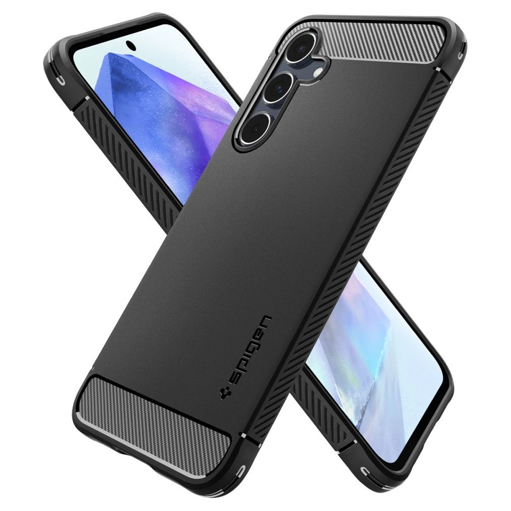 Hurtownia GSM - Case Spigen Rugged Armor Samsung Galaxy A55 5G Matt Schwarz - SPN3372 - {ean13} - Hurt