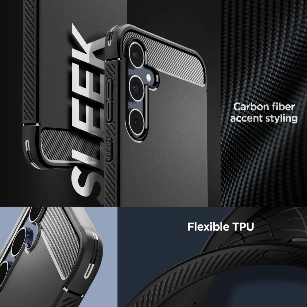 Hurtownia GSM - Case Spigen Rugged Armor Samsung Galaxy A55 5G Matt Schwarz - SPN3372 - {ean13} - Hurt