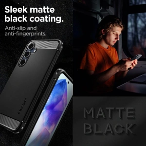 Hurtownia GSM - Etui Spigen Rugged Armor Samsung Galaxy A55 5G Negru Mat - SPN3372 - {ean13} - Hurt