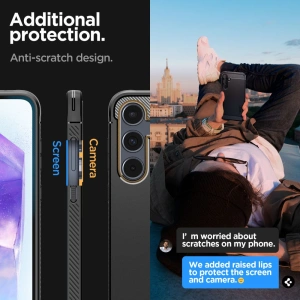 Hurtownia GSM - Etui Spigen Rugged Armor Samsung Galaxy A55 5G Negru Mat - SPN3372 - {ean13} - Hurt