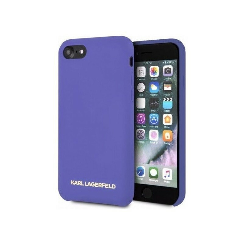 Hurtownia Karl Lagerfeld - 3700740435526 - KLD109PRP - Karl Lagerfeld KLHCI8SLVOG Apple iPhone SE 2022/SE 2020/8/7 hardcase fioletowy/purple Silicone - B2B homescreen