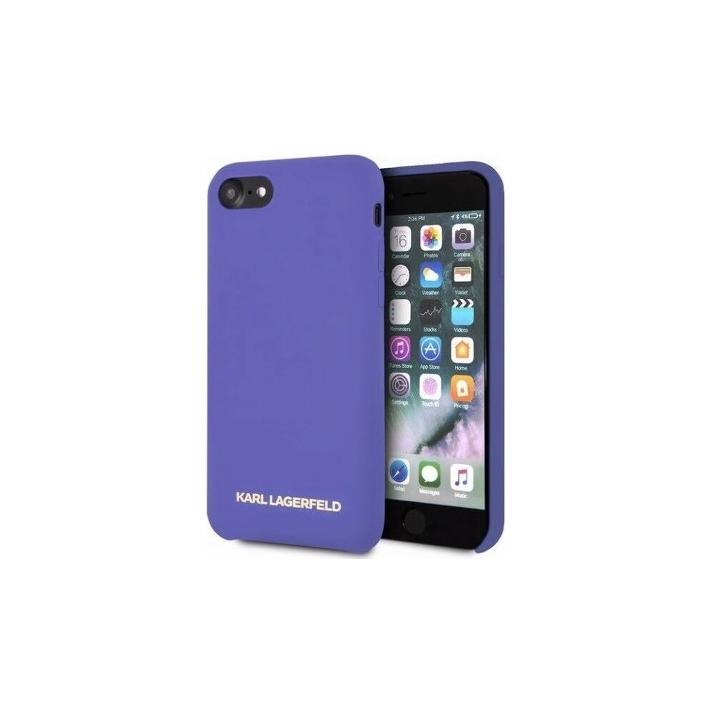Wholesale Karl Lagerfeld KLHCI8SLVOG Apple iPhone SE 2022/SE 2020/8/7 hardcase purple Silicone - KLD109PRP - {ean13} - Hurt