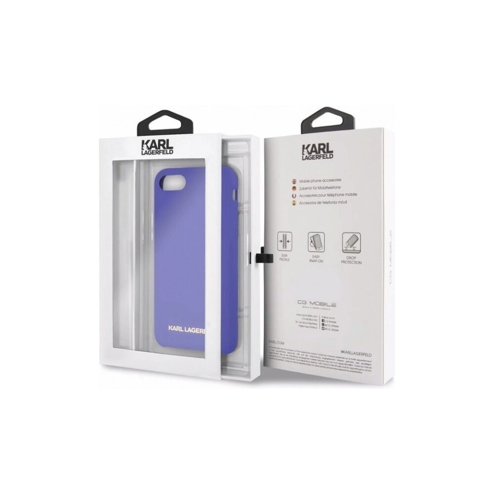 Wholesale Karl Lagerfeld KLHCI8SLVOG Apple iPhone SE 2022/SE 2020/8/7 hardcase purple Silicone - KLD109PRP - {ean13} - Hurt