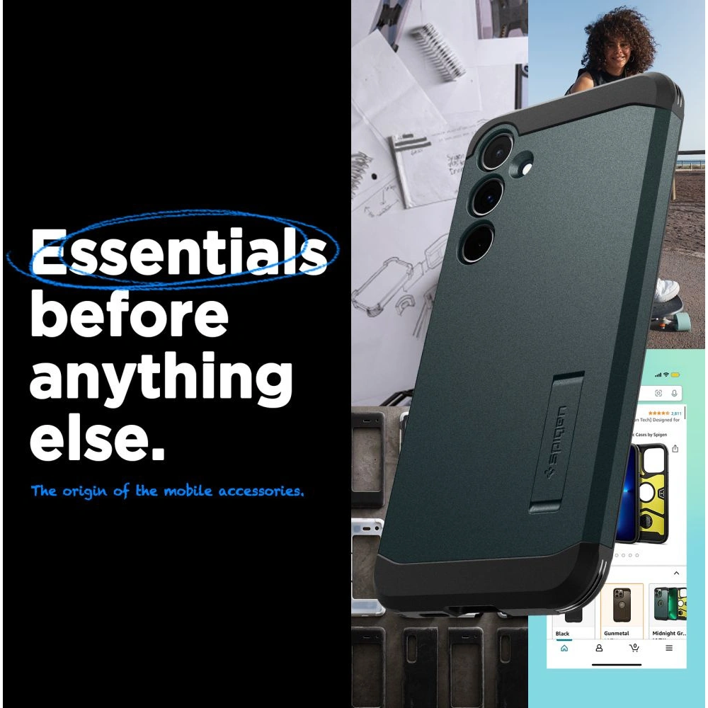 Hurtownia GSM - Case Spigen Tough Armor Samsung Galaxy A55 5G Abyss Green - SPN3375 - {ean13} - Hurt