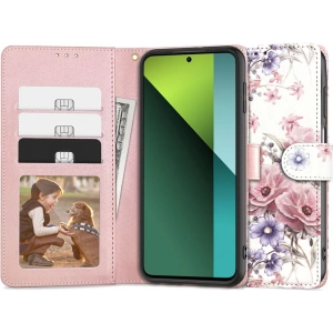 Hurtownia GSM - Case Tech-Protect Wallet Xiaomi Redmi Note 13 Pro 5G / POCO X6 5G Blütenblume - THP2710 - {ean13} - Hurt