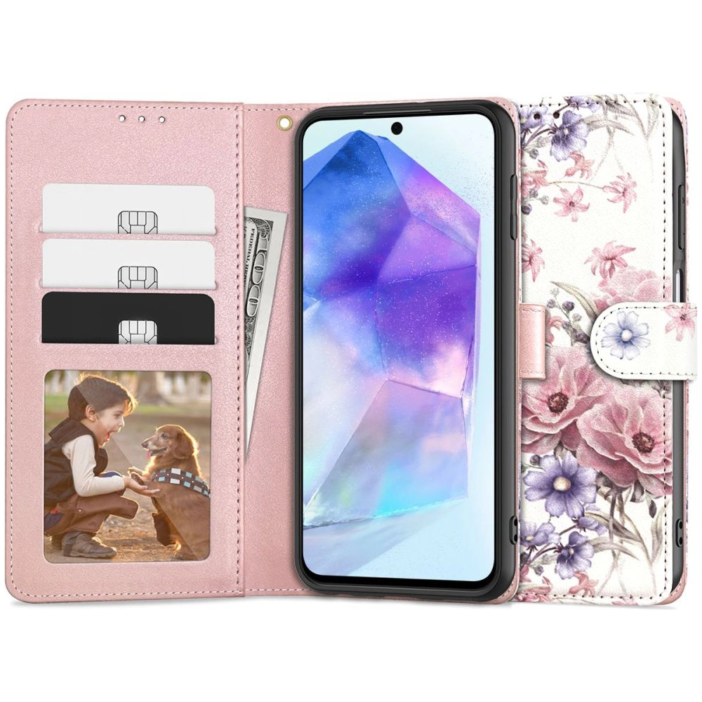 Hurtownia GSM - Etui Tech-Protect Wallet Samsung Galaxy A55 5G Blossom Flower - THP2713 - {ean13} - Hurt
