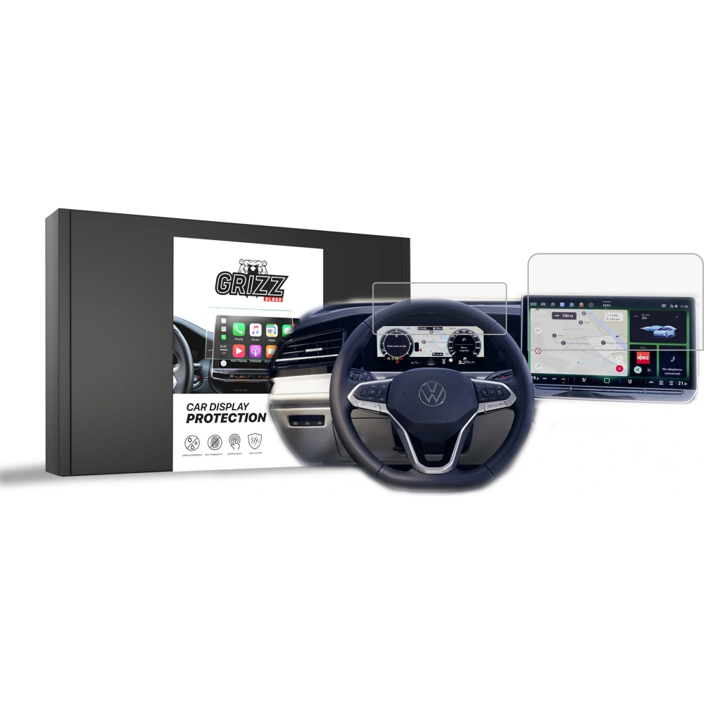 Hurtownia GSM - Matte Folie GrizzGlass CarDisplay Schutz für Volkswagen VW Passat B9 15" 2024 [2w1] - GRZ8845 - {ean13} - Hurt