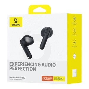 Hurtownia GSM - Bezdrátová sluchátka do uší TWS Baseus Bowie E12 Bluetooth 5.3 (černé) - BSU4855 - {ean13} - Hurt