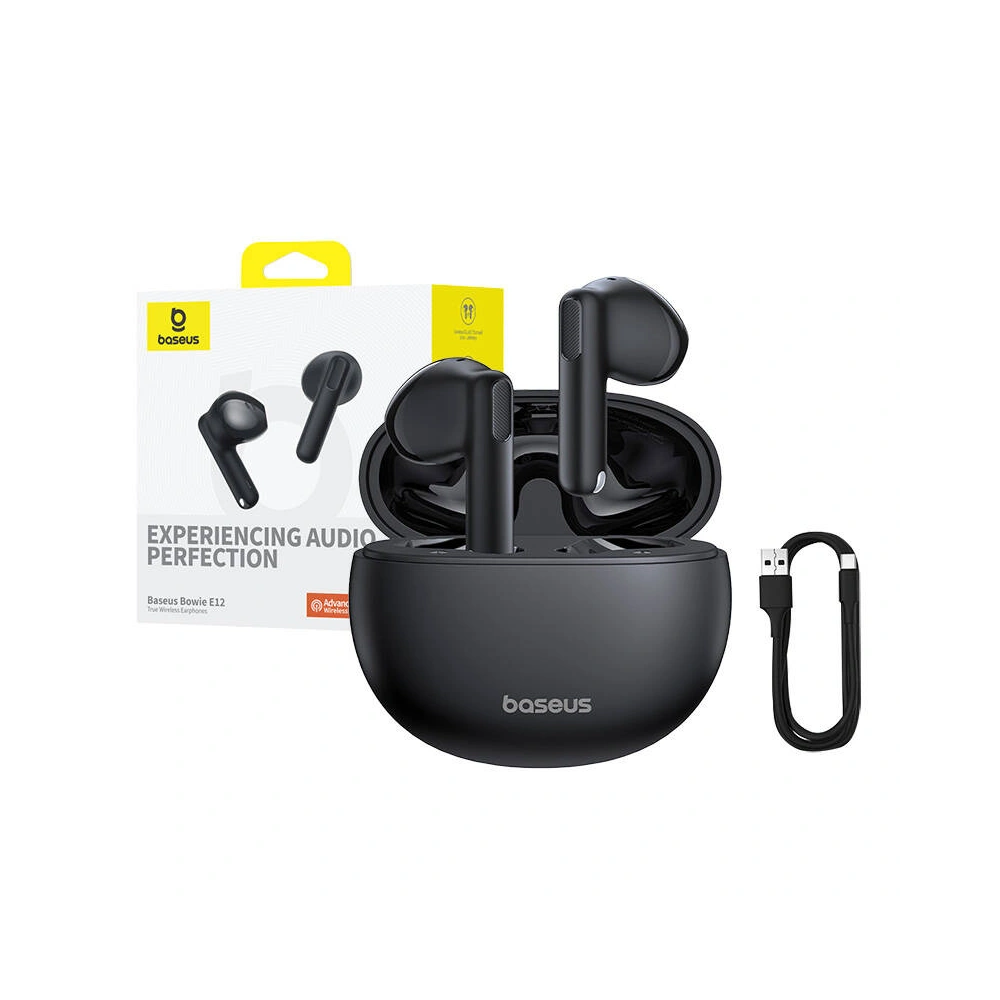 Hurtownia GSM - Căști wireless in-ear TWS Baseus Bowie E12 Bluetooth 5.3 (negru) - BSU4855 - {ean13} - Hurt