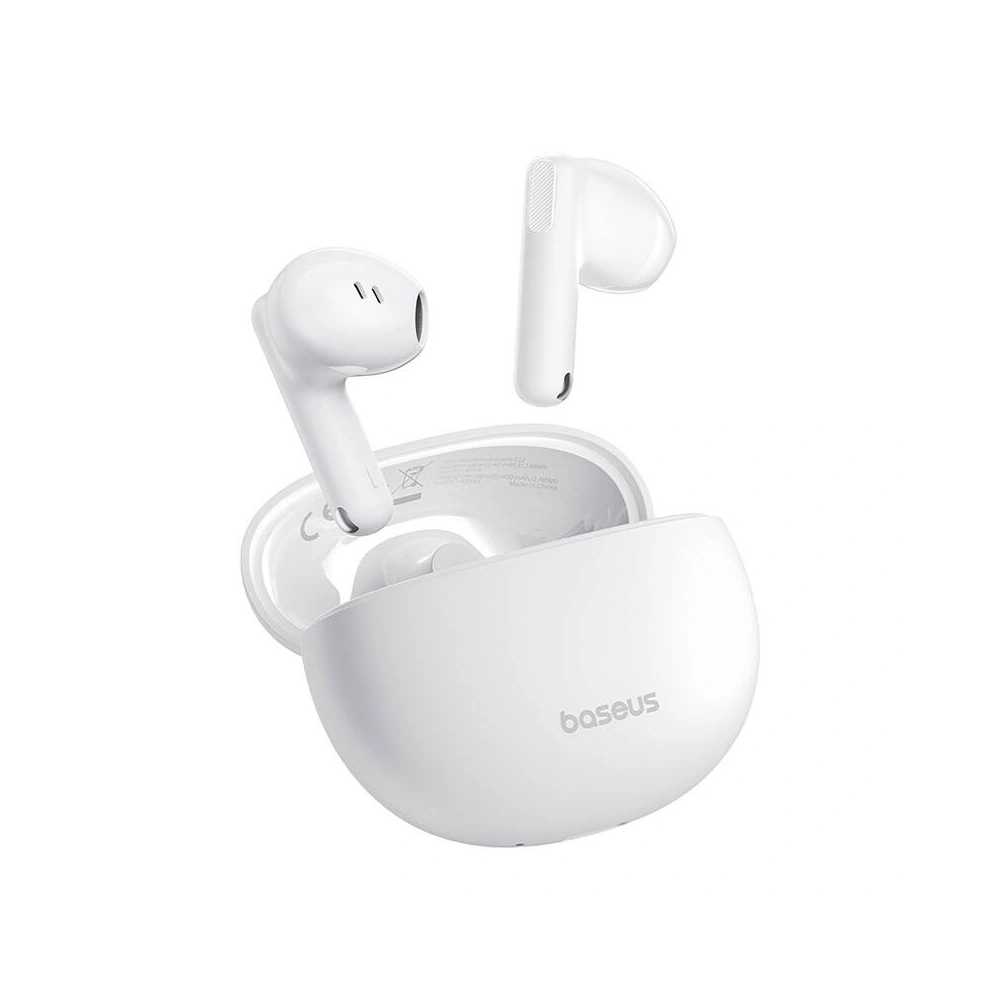Hurtownia GSM - Bezdrátová sluchátka do uší TWS Baseus Bowie E12 Bluetooth 5.3 (bílé) - BSU4856 - {ean13} - Hurt