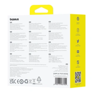 Hurtownia GSM - Bezdrátová sluchátka do uší TWS Baseus Bowie E12 Bluetooth 5.3 (bílé) - BSU4856 - {ean13} - Hurt