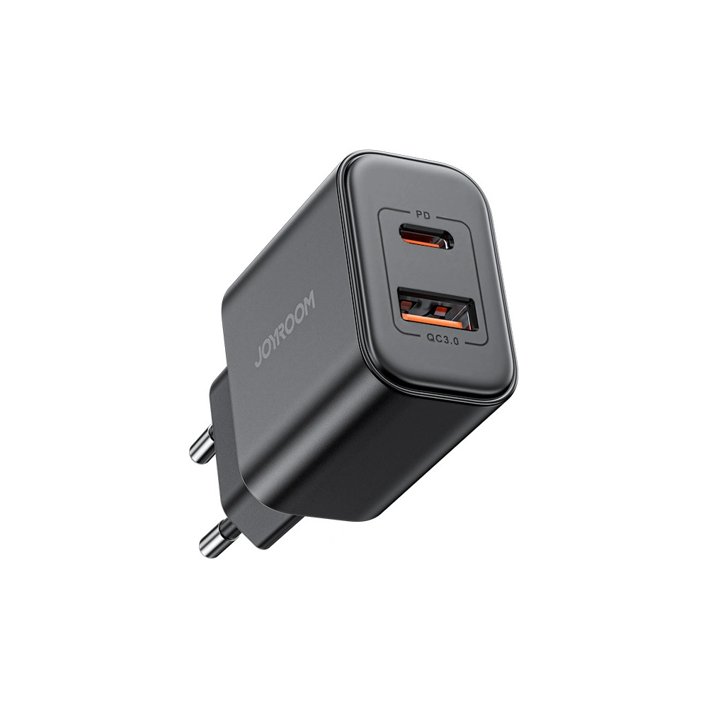 Hurtownia GSM - Ładowarka sieciowa Joyroom JR-TCF05 20W USB-A, USB-C + kabel USB-C / USB-C czarna - JYR994 - {ean13} - Hurt