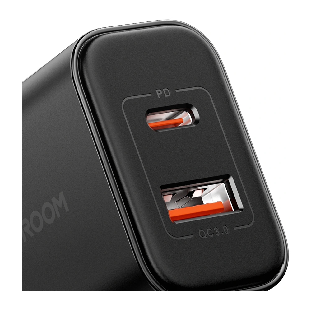Hurtownia GSM - Ładowarka sieciowa Joyroom JR-TCF05 20W USB-A, USB-C + kabel USB-C / USB-C czarna - JYR994 - {ean13} - Hurt