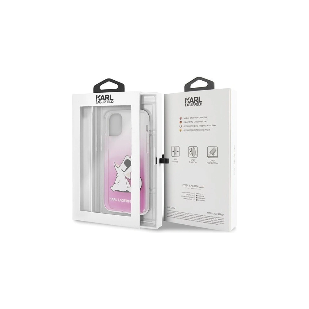 Wholesale Karl Lagerfeld KLHCN58CFNRCPI iPhone 11 Pro hardcase pink Choupette Fun - KLD112PNK - {ean13} - Hurt