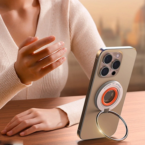 Magnetyczny uchwyt na telefon Joyroom JR-ZS383 MagSafe pomarańczowy