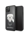 Karl Lagerfeld KLHCN58DLFKBK iPhone 11 Pro czarny/black hard case Iconic Karl Glitter