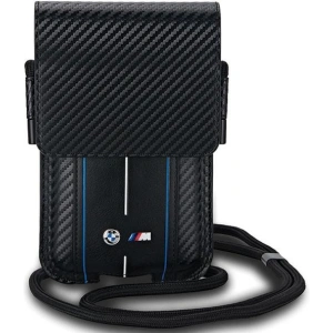 Hurtownia GSM - Torebka BMW BMPSP15XMSCAKL Wallet Bag Carbon Blue Stripes černá/black - BMW669 - {ean13} - Hurt
