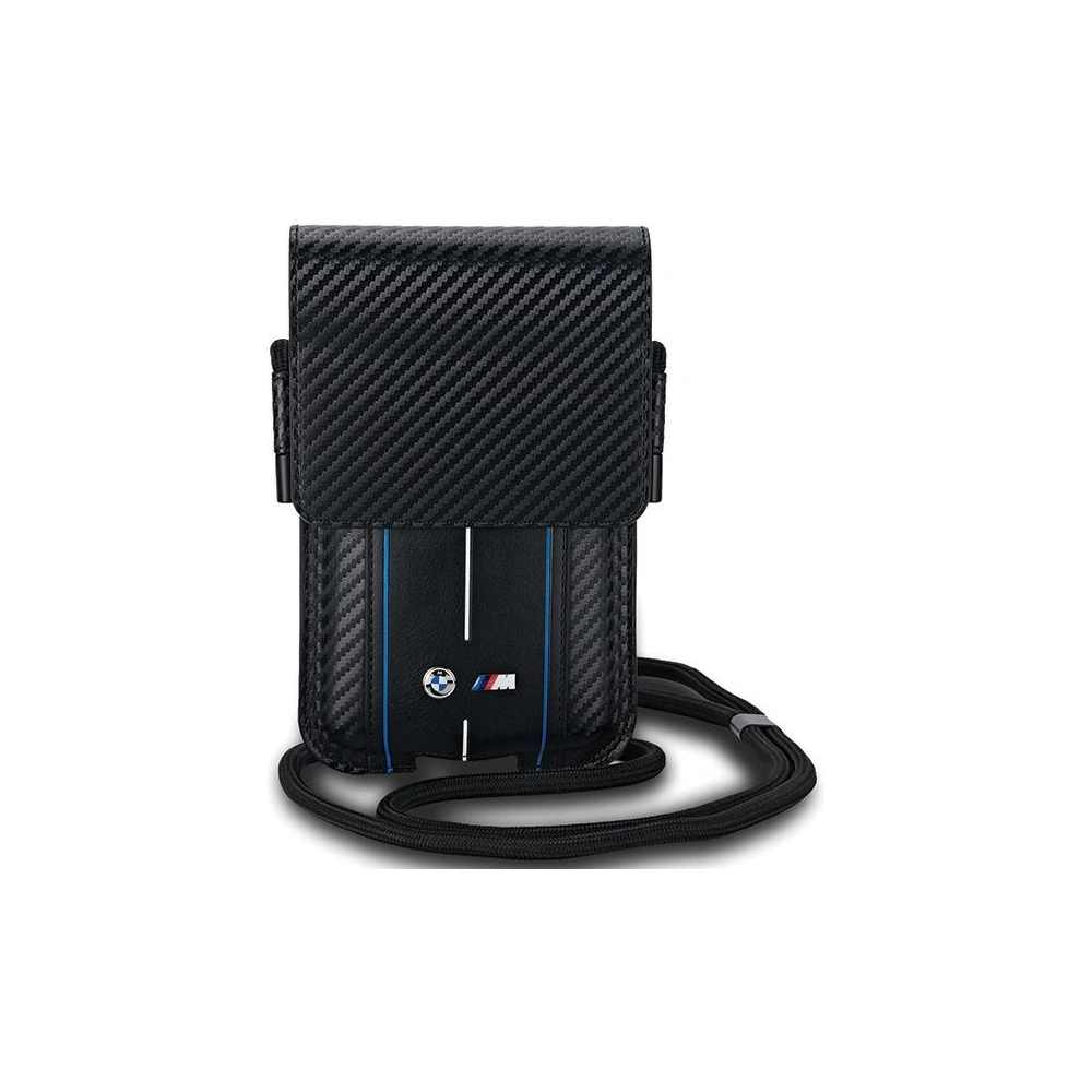 Hurtownia GSM - Torebka BMW BMPSP15XMSCAKL Wallet Bag Carbon Blue Stripes černá/black - BMW669 - {ean13} - Hurt