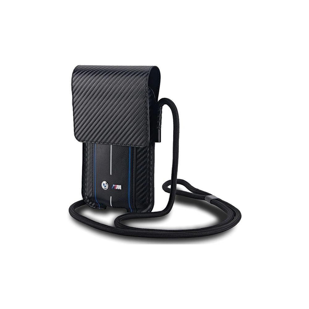 Hurtownia GSM - Torebka BMW BMPSP15XMSCAKL Wallet Bag Carbon Blue Stripes černá/black - BMW669 - {ean13} - Hurt