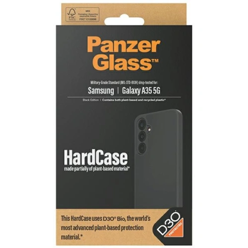 Etui PanzerGlass HardCase Samsung Galaxy A35 5G D3O 3xMilitary grade czarny/black