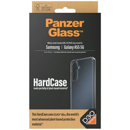 Etui PanzerGlass HardCase Samsung Galaxy A55 5G D3O 3xMilitary grade przezroczysty/clear