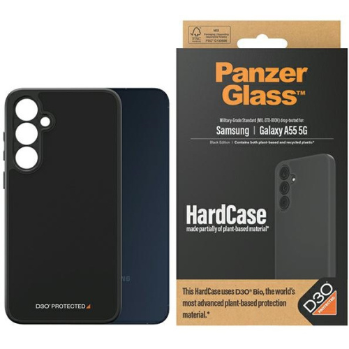Hurtownia PanzerGlass - 5711724004735 - PZG599 - Etui PanzerGlass HardCase Samsung Galaxy A55 5G D3O 3xMilitary grade czarny/black - B2B homescreen