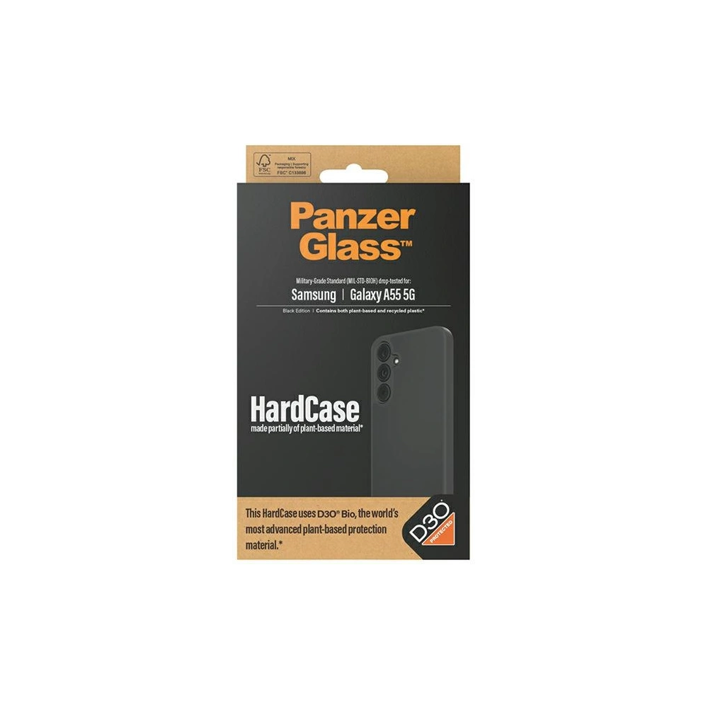 Hurtownia GSM - Etui PanzerGlass HardCase Samsung Galaxy A55 5G D3O 3xMilitary grade negru/black - PZG599 - {ean13} - Hurt
