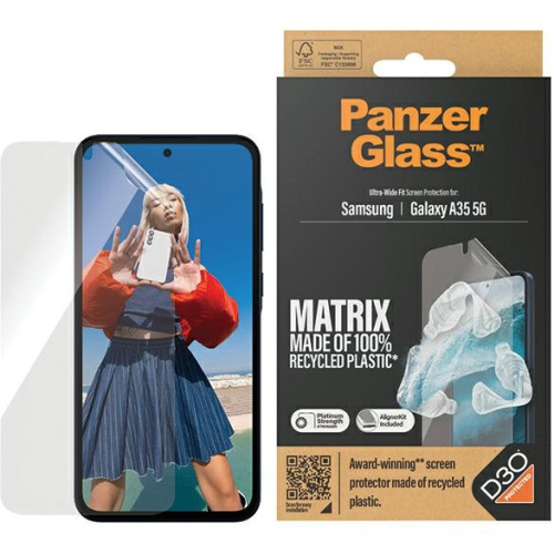 PanzerGlass Distributor - 5711724073618 - PZG602 - PanzerGlass Matrix Ultra-Wide Fit Samsung Galaxy A35 5G - B2B homescreen