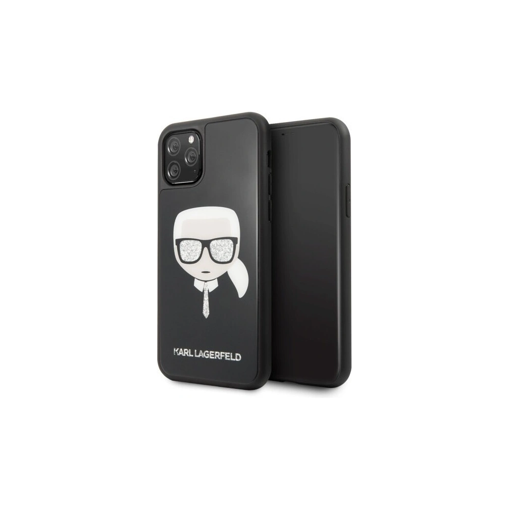 Hurtownia GSM - Karl Lagerfeld KLHCN58DLHBK iPhone 11 Pro czarny/black Iconic Glitter Karl`s Head - KLD114BLK - {ean13} - Hurt