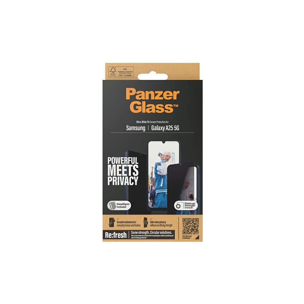 Hurtownia GSM - Edzett üveg PanzerGlass Ultra-Wide Fit Samsung Galaxy A25 5G - PZG605 - {ean13} - Hurt