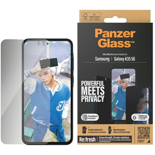 PanzerGlass Distributor - 5711724173578 - PZG606 - PanzerGlass Ultra-Wide Fit Privacy Samsung Galaxy A35 5G - B2B homescreen