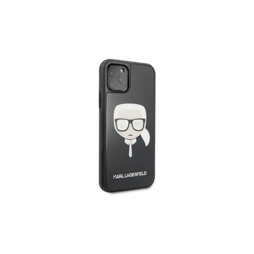 Hurtownia GSM - Karl Lagerfeld KLHCN58DLHBK iPhone 11 Pro czarny/black Iconic Glitter Karl`s Head - KLD114BLK - {ean13} - Hurt